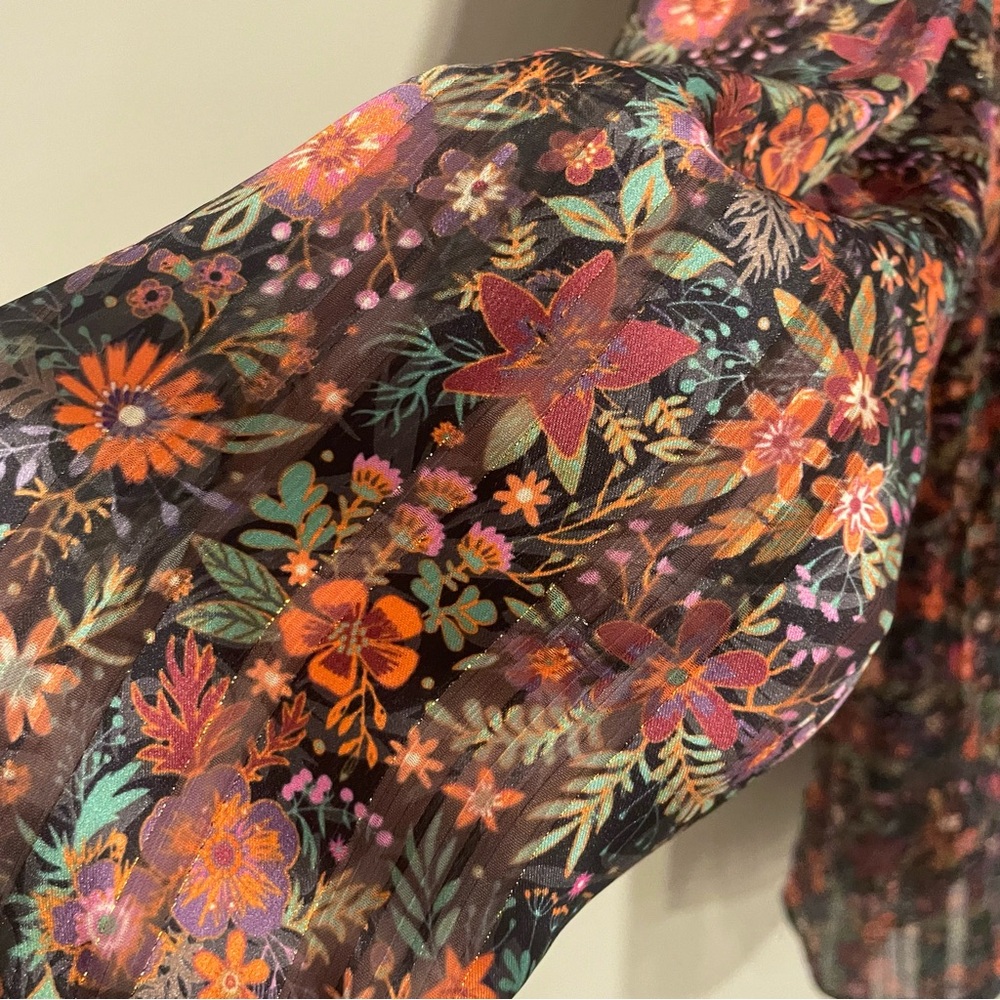 SOFT SURROUNDINGS Castille Floral Tunic Dress - Size Petite Large - Picture 12 of 16
